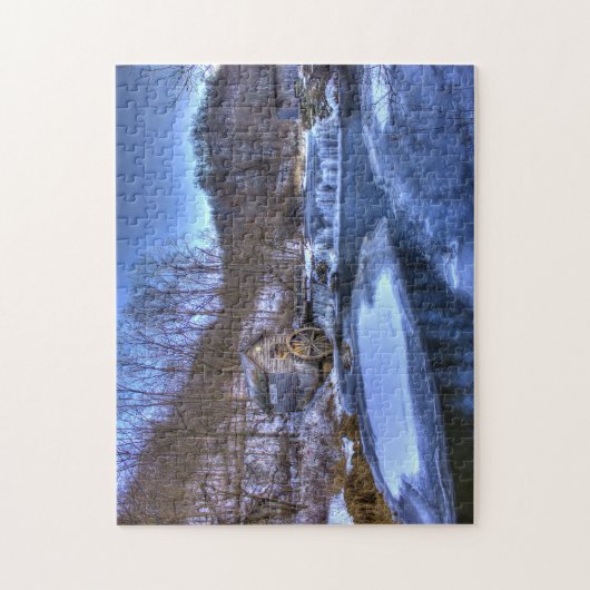 Winter Szene Wisconsin. Puzzle (Vertikal)