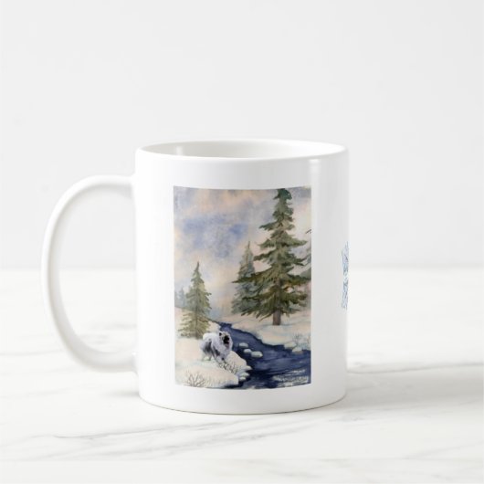 Winter-Szenen-Tasse Kaffeetasse (Links)