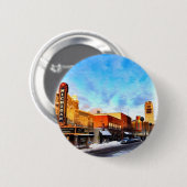 Winter-Tag in Ann Arbor Button (Vorne & Hinten)