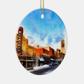 Winter-Tag in Ann Arbor Keramikornament (Rechts)