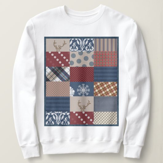 Winter-TagesPatchwork Sweatshirt (Design vorne)