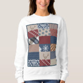Winter-TagesPatchwork Sweatshirt (Vorderseite)
