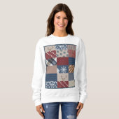 Winter-TagesPatchwork Sweatshirt (Vorne ganz)