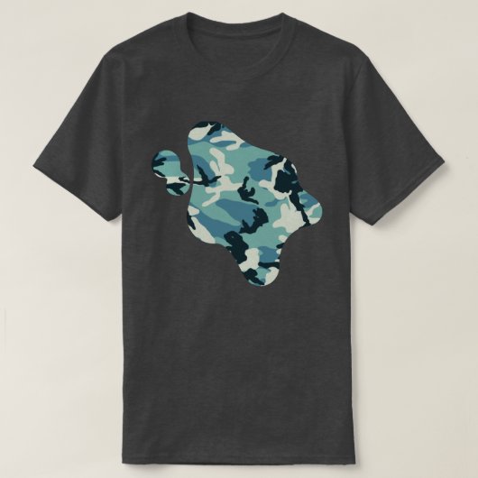 Winter-Tarnmuster-Farbspritzer T-Shirt (Design vorne)
