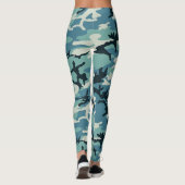 Winter-Tarnmuster Leggings (Rückseite)