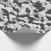 Winter-Tarnung mit mittelgroßen Formen Geschenkpapier (Ecke)