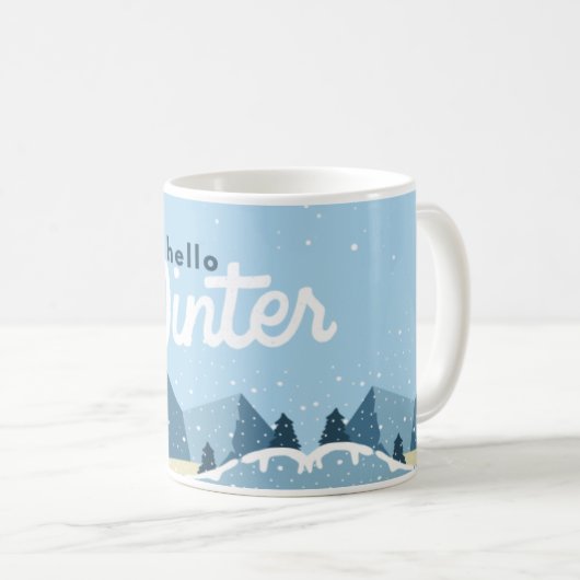 Winter-Tasse Kaffeetasse (VorderseiteRechts)