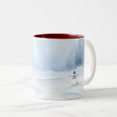 Winter-Tasse Zweifarbige Tasse (VorderseiteRechts)
