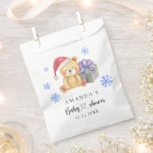 Winter Teddy Bär Babydusche Geschenktütchen (Ausgeschnitten)