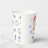 Winter Teddy Bär Babydusche Pappbecher (Rechts)