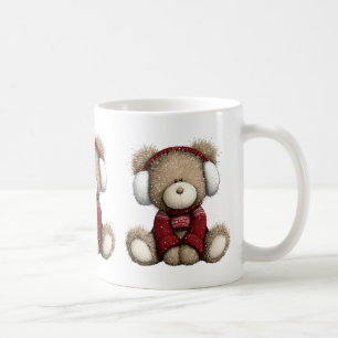 Winter-Teddy-Bär-Kaffeetasse Kaffeetasse