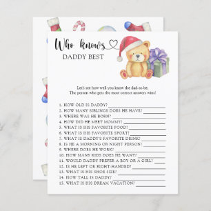 Winter Teddy Bär - Wer kennt Papa bestes Spiel