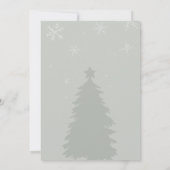 Winter Teddy Bear Baby Dusche Einladung (Rückseite)