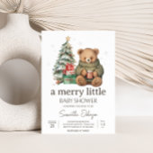 Winter Teddy Bear Baby Dusche Einladung