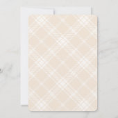 Winter-Teddybär-Babyshower im Urlaub Einladung (Rückseite)