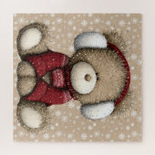 Winter-Teddybär-Puzzle Puzzle (Horizontal)