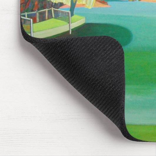 Winter-Teich Mousepad (Ecke)