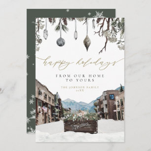 Winter Telluride Colorado Weihnachtskarte Einladung