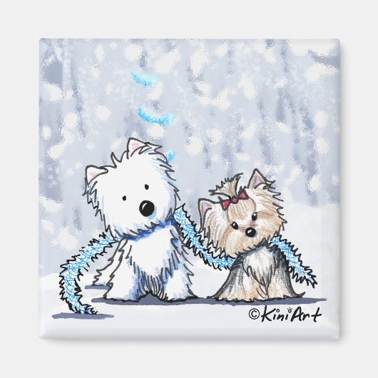 Winter Terriers Magnet (Vorne)
