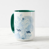 Winter Thaw Blue Icicle Personalized Tasse (Vorderseite Links)