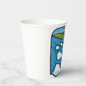 Winter Thaw River with Ice Floes Pappbecher (Rechts)