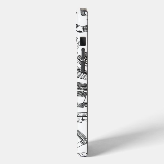 Winter Thema Kontur iPhone / iPad Gehäuse Case-Mate iPhone Hülle (Rückseite / Links)