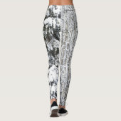 Winter-Thema-Leggings-Kiefern-Schnee-Holz Leggings (Rückseite)