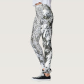 Winter-Thema-Leggings-Kiefern-Schnee-Holz Leggings (Links)