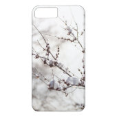 Winter-Thema. Pflanzen umfaßten Schnee-Hintergrund Case-Mate iPhone Hülle (Rückseite)