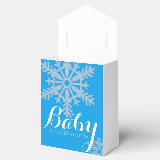 Winter Theme Dusche Gefallen Geschenkschachtel (Geöffnet)