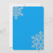 Winter Theme Kinderdusche laden ein Einladung (Rückseite)