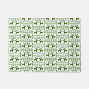 Winter Theme Reindeer Pattern Feiertag Weihnachten Fußmatte