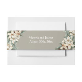 Winter Themed Beige Einladungsbanderole