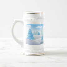 Winter Themed Frohe Weihnachtsstein