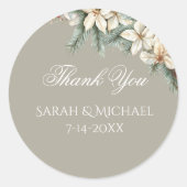 Winter Themed Wedding Stickers (Vorderseite)