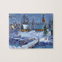 Winter-Themenpuzzle