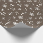 Winter Things Geschenkpapier - Erde + Schnee (Ecke)