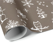 Winter Things Geschenkpapier - Erde + Schnee (Rolleneckpunkt)