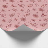 Winter Things Geschenkpapier - Rose + Ruby (Ecke)