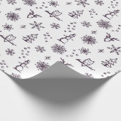 Winter Things Geschenkpapier - Schnee + Feige (Ecke)