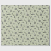 Winter Things Geschenkpapier - Tee + Schiefer (Flach)