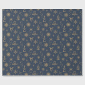 Winter Things Wrapping Paper - Dusk + Fawn Geschenkpapier (Flach)