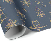 Winter Things Wrapping Paper - Dusk + Fawn Geschenkpapier (Rolleneckpunkt)