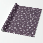 Winter Things Wrapping Paper - Fig + Schnee Geschenkpapier (Ungerollt)
