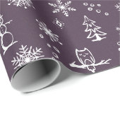 Winter Things Wrapping Paper - Fig + Schnee Geschenkpapier (Rolleneckpunkt)