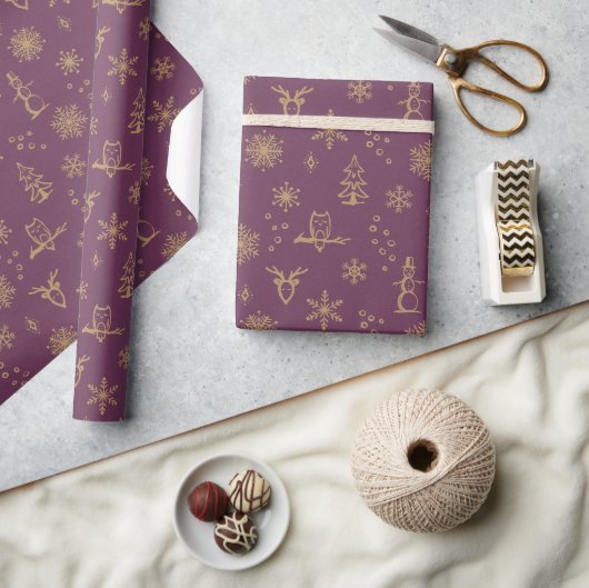 Winter Things Wrapping Paper - Rüben + Fawn Geschenkpapier (Kunsthandwerk)