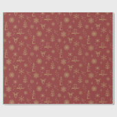 Winter Things Wrapping Paper - Ruby + Fawn Geschenkpapier (Flach)