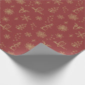 Winter Things Wrapping Paper - Ruby + Fawn Geschenkpapier (Ecke)