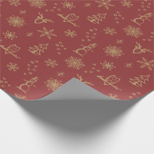 Winter Things Wrapping Paper - Ruby + Fawn Geschenkpapier (Ecke)