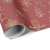 Winter Things Wrapping Paper - Ruby + Fawn Geschenkpapier (Rolleneckpunkt)